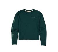 Women's Long Sleeve Cotton T-shirt Mons Royale Yonder Vert L
