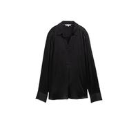 Women's Long Sleeve Crinkled Satin Blouse Tom Tailor Noir 38