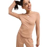 Women's Long Sleeve Cross-Back T-Shirt Roxy Rise & Vibe Marron XS