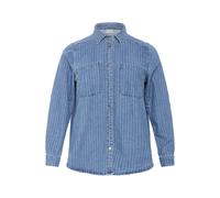 Women's long-sleeve denim shirt KAFFE Curve Reeca Bleu 42