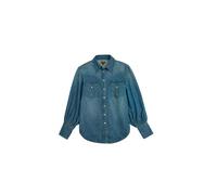 Women's long-sleeve denim shirt Wrangler Bleu S