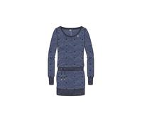 Women's long sleeve dress Ragwear Alexa Zig Zag Bleu M