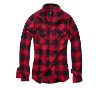 Brandit Amy Flannel Long Sleeve Shirt Red,Black 2XL Woman