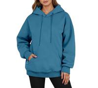 Women's Long Sleeve Hoodie, Women's Sports Jacket, Large Size, Casual, Comfortable, Solid Colour, Loose, Loose, Jumper, Chic and Elegant with Pockets, Autumn, Winter Sportwear