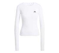 adidas Women's Power Essentials Workout Contour Long Sleeve, White, XXL