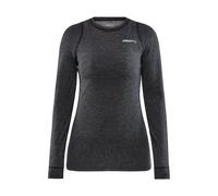 Craft - Core Wool Merino Ls Tee W Black Melange - S - Technical underwear
