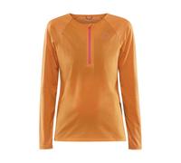 Craft Pro Trail Wind Long Sleeve T-shirt Orange L Woman