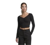 Women's long sleeve lace T-shirt Urban Classics Noir S