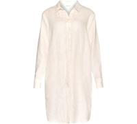 Women's Long Sleeve Linen Shirt Dress KnowledgeCotton Apparel Gris M
