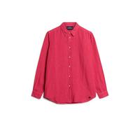 Superdry Casual Linen Boyfriend Long Sleeve Shirt Pink XS Woman