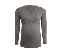 Women's Long Sleeve Maternity T-Shirt Baby's Only Glow Marron XL