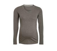 Women's Long Sleeve Maternity T-Shirt Baby's Only Glow Marron XL