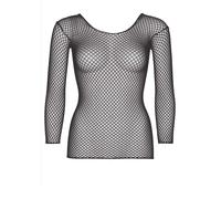 Women's Long Sleeve Mesh T-Shirt Leg Avenue Noir TU