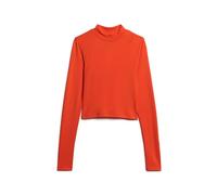 Superdry Open Back Long Sleeve Top Orange S Woman