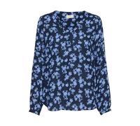 Women's long sleeve printed blouse KAFFE Amber Bleu 46
