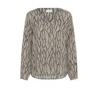Women's long sleeve printed blouse KAFFE Amber Grey 36