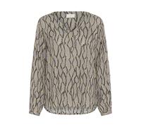 Women's long sleeve printed blouse KAFFE Amber Gris 34