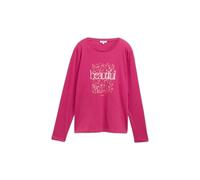 Women's Long Sleeve Printed Front T-shirt Tom Tailor Violet 2XL