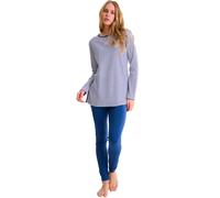 Women's long-sleeve pyjama Lisca Infinity Bleu S