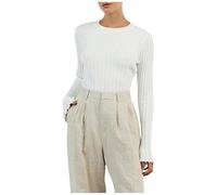 Women's Long Sleeve Round Neck T-Shirt, Women's Chic and Elegant Casual Solid Colour Slim Fit Lightweight Soft Simple Fit Sweater Classic Everyday Autumn Sweater
