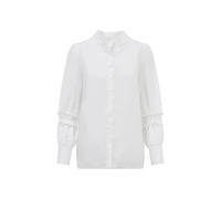 Women's Long Sleeve Ruched Shirt Balou Blanc XS