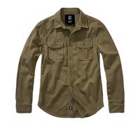 Brandit Ladies Vintage Shirt Long Sleeve Army Streetwear Military Casual Olive