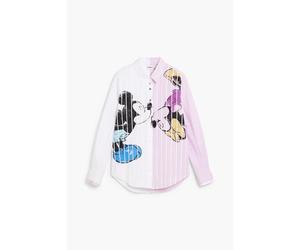 Women's long sleeve shirt Desigual Lovit Disney Blanc S
