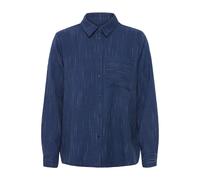 Women's long sleeve shirt Ichi Remi Bleu 42