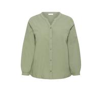 Women's long sleeve shirt KAFFE Curve Nana Bleu 44