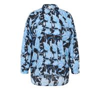 Women's long sleeve shirt KAFFE Curve Sasja Bleu 48