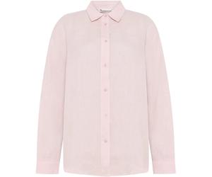 Women's long sleeve shirt KnowledgeCotton Apparel Loose Linen Violet M