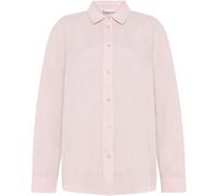 Women's long sleeve shirt KnowledgeCotton Apparel Loose Linen Violet S