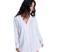 Roxy Sunset Back Long Sleeve Dress White S Woman