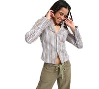 Women's long sleeve shirt Roxy Wave Hurricane Beige S