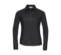 Women's long sleeve shirt Russell Athletic Fitted Poplin Noir XL