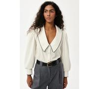 Women's long sleeve shirt She is Sunday Petite Beige M