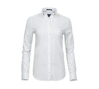 Tee Jays Ladies Perfect Oxford Shirt, White, Small. TJ4001