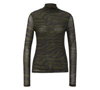 Womens Long Sleeve Slim Fit T-Shirt with Roll Neck and All-Over Print s.Oliver Vert 34