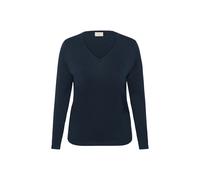 Women's long sleeve sweater KAFFE Curve Lizzy NO Bleu S