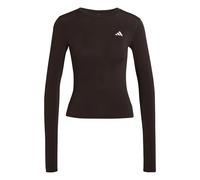 adidas Women's Power Essentials Workout Contour Long Sleeve, Aurora Coffee, XL