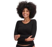 Women's long sleeve T-shirt Bamboo Basics Lara (x2) Noir M