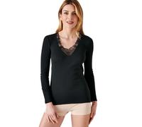 Women's long sleeve T-shirt Damart Thermolactyl Noir L