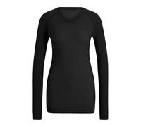 FALKE Women's Wool-Tech Light Round Neck W L/s Sh Functional Yarn Quick Dry 1 Piece Base Layer Top, Black 3000, M