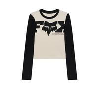 Women's long sleeve T-shirt Fox Racing Coldpress Rib Beige L
