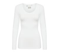 Women's long sleeve T-shirt Ichi Zola Plain Blanc S
