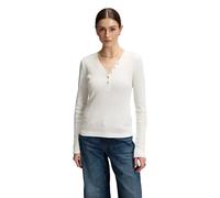 Women's long sleeve T-shirt Lee Waffle Henley Blanc S