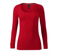 Women's long sleeve T-shirt Malfini Premium Brave 156 Rouge L