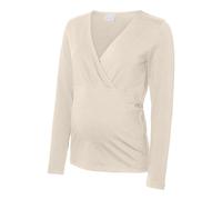 Women's long sleeve T-shirt Mamalicious Kerrie Tess (x2) Beige M