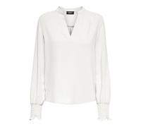 ONLY Women's Onlmette V-Neck Smock Top WVN Blouse, Cloud Dancer, M