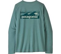 Patagonia - Lightweight hiking T-shirt with long sleeves - W's L/S Cap Cool Daily Shirt Boardshort Logo Blue Sage Light X-Dye for Women in Recycled Polyester - Size S Blue S